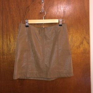 Suede Free People Skirt Size 6
